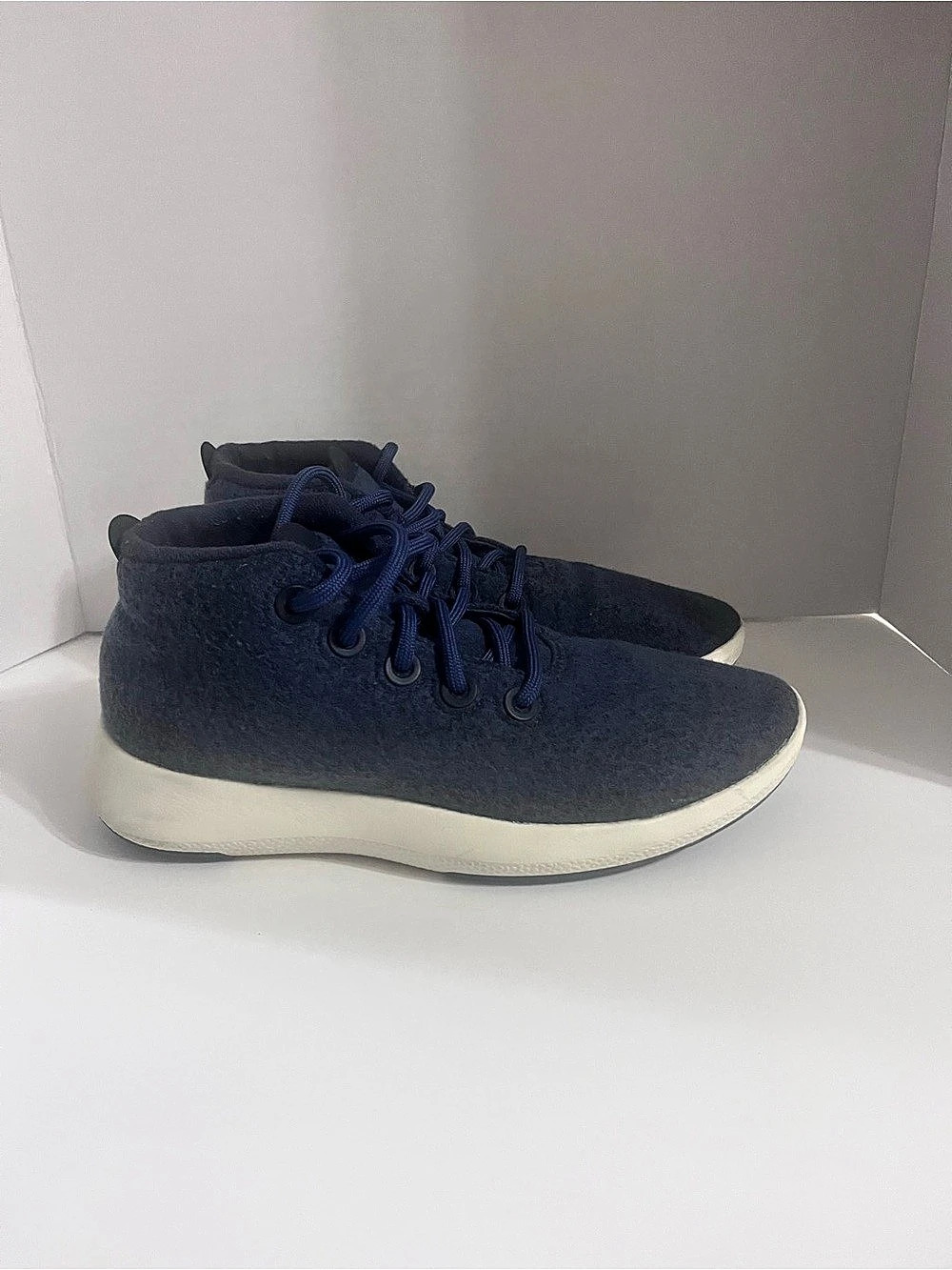 Allbirds Wool Runner-up Mizzle Sneakers Blue & White US 9